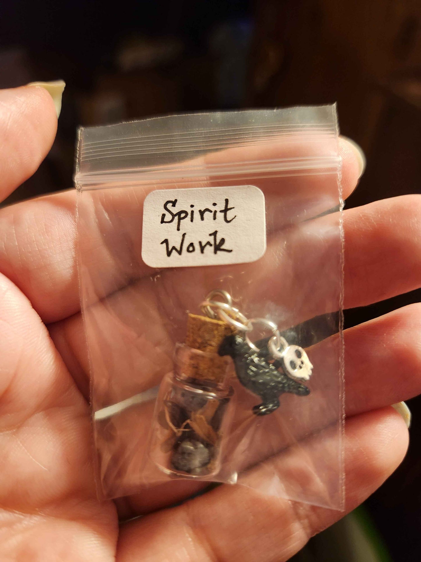 Spirit Work Mini Bottle Charm