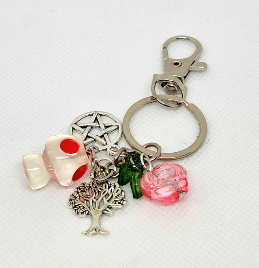 Forest Witch Keychain / Zipper Pull