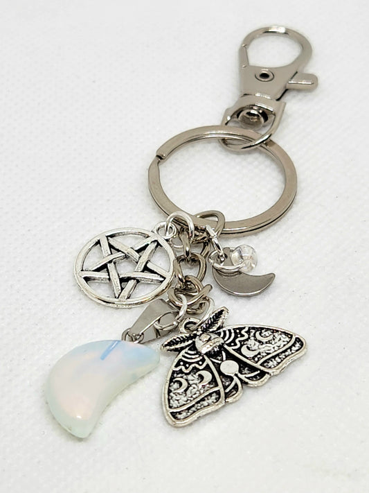 Moon Witch Keychain / Zipper Pull