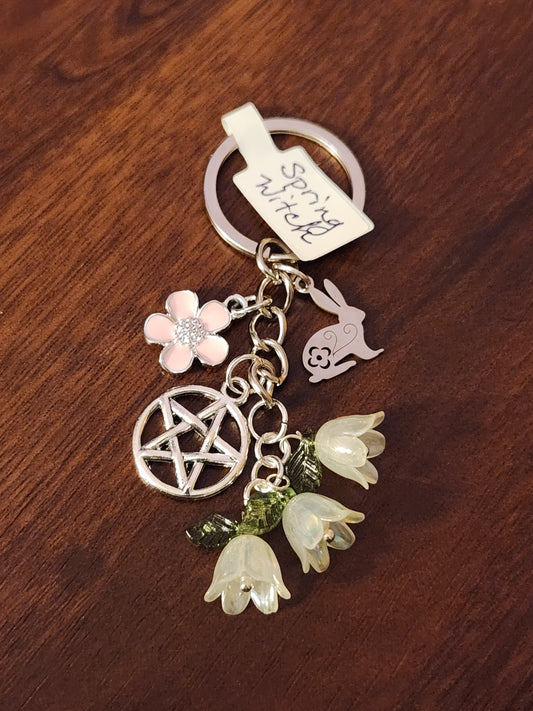Spring Witch Keychain