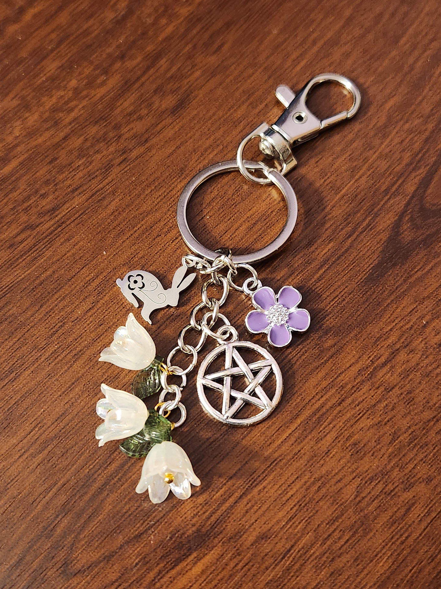 Spring Witch Keychain